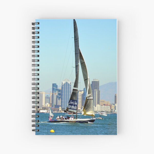 San Diego ~ America's Cup ~ Stars and Stripes Spiral Notebook