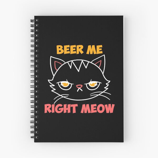 Item preview, beer me right meow cat pun funny grouchy drunk gift designed and sold by Sandra78.