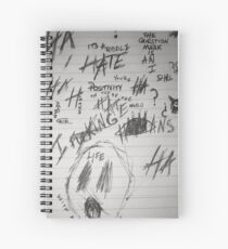 xxxtentacion letter Spiral Notebook