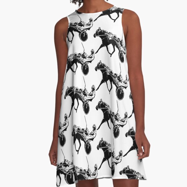 Harness Horse Racing A-Line Dress