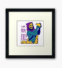 i am not nice Framed Print
