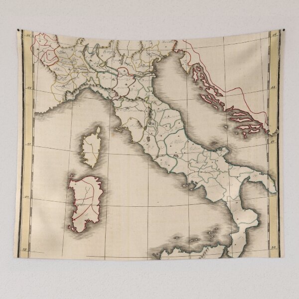 Item preview, Vintage Map of Italy (1815) designed and sold by BravuraMedia.