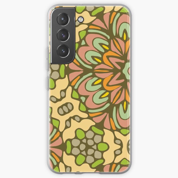 Antique Pink Floral Rock Garden Samsung Galaxy Soft Case