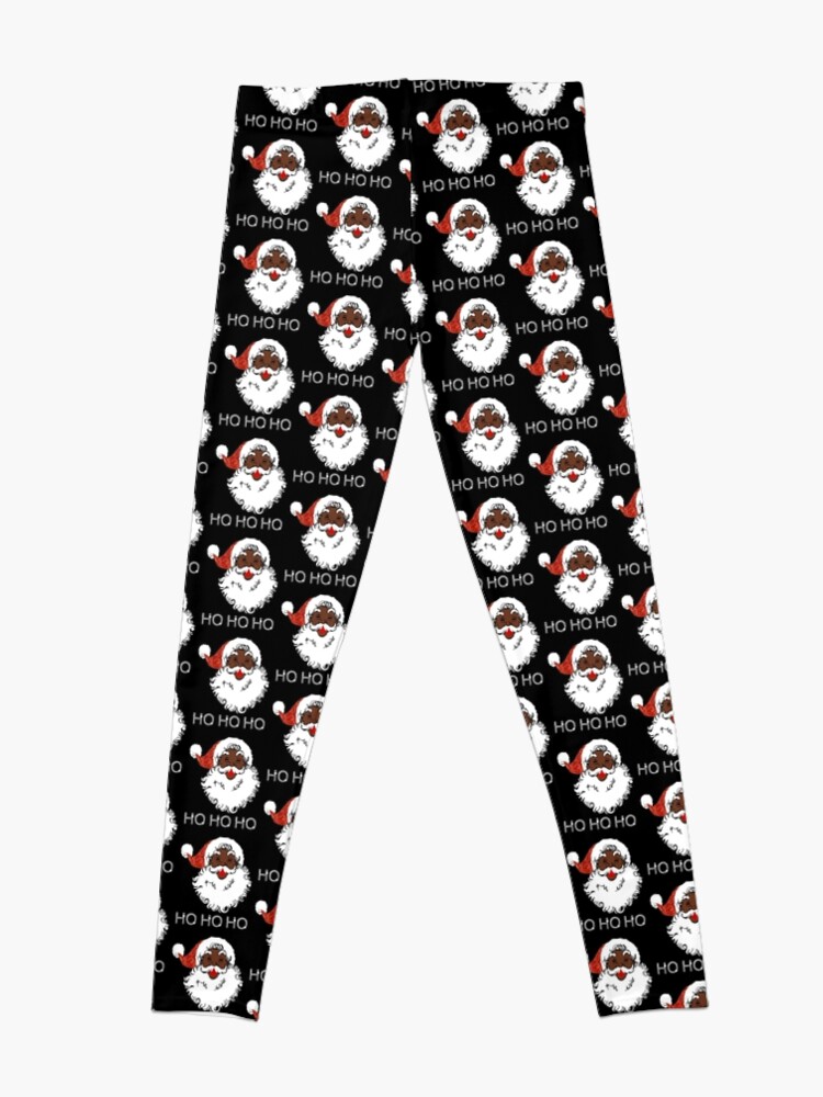 Alternate view of ho black santa Leggings