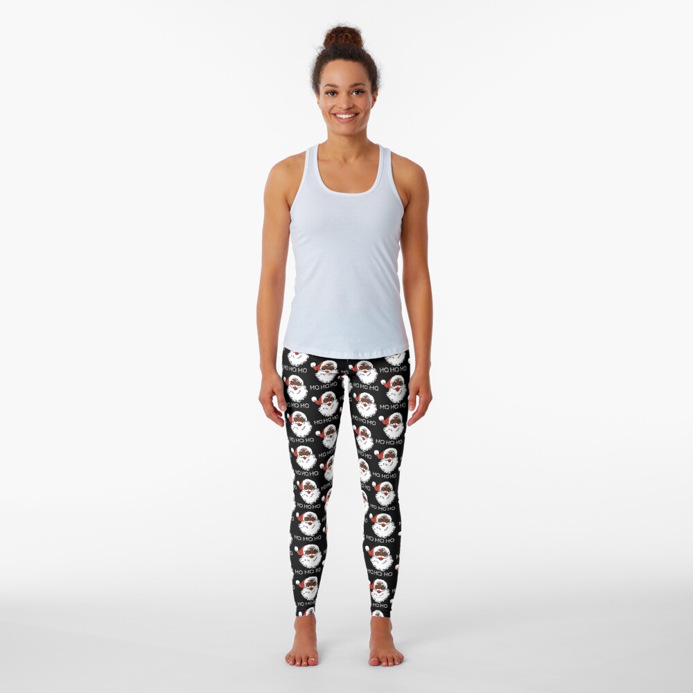 ho black santa Leggings