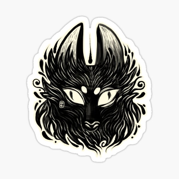 Midnight Wolf Sticker