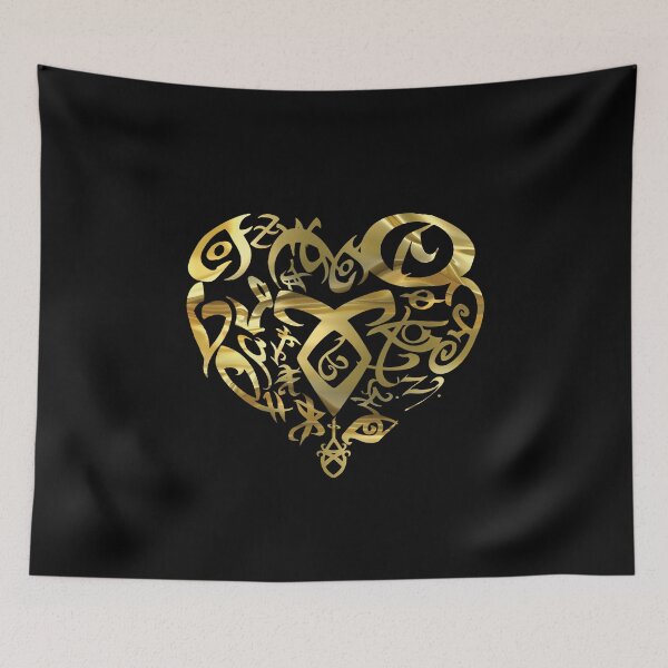 Item preview, Shadowhunters rune - rune heart (liquid gold) | Mundane | Parabatai | Alec, Izzy, Jace, Clary, Magnus | Malec  designed and sold by Vane22april.