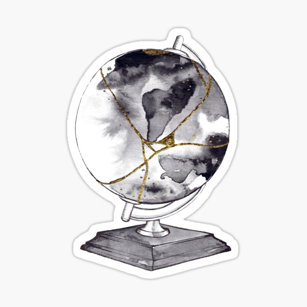 Item preview, Kintsugi Globe designed and sold by Aleena Zaidi.
