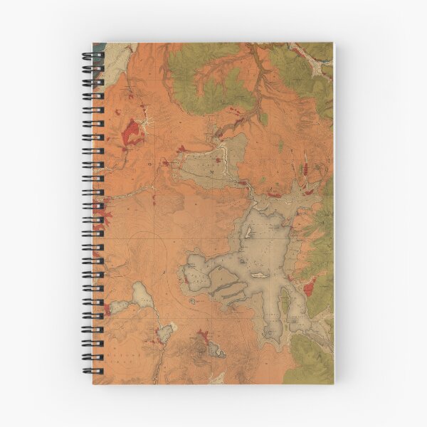 Item preview, Vintage Geological Map of Yellowstone National Park (1878) designed and sold by BravuraMedia.