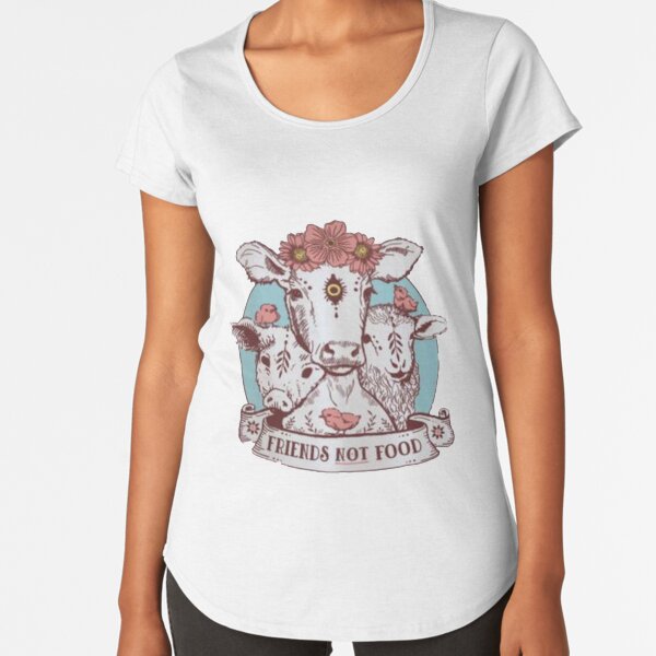 shirt - friends not food Premium Scoop T-Shirt