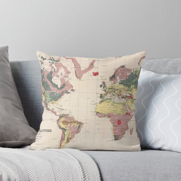 Item preview, Vintage Geological Map of The World (1856) designed and sold by BravuraMedia.