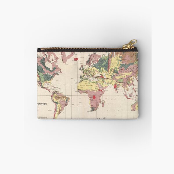 Item preview, Vintage Geological Map of The World (1856) designed and sold by BravuraMedia.