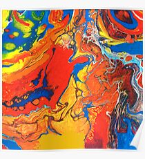 Abstrait multicolor Poster