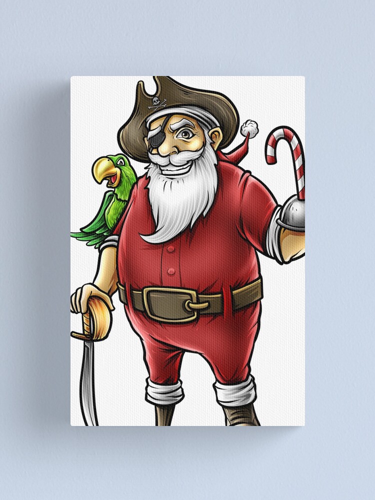 Funny Christmas Santa Pirate Candy Cane Hook Hand Gift Idea