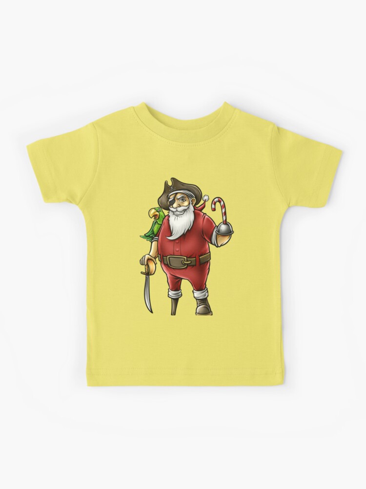 Santa Pirate Funny Christmas Candy Cane Hook Hand Kids T-Shirt by  Festivalshirt - Pixels