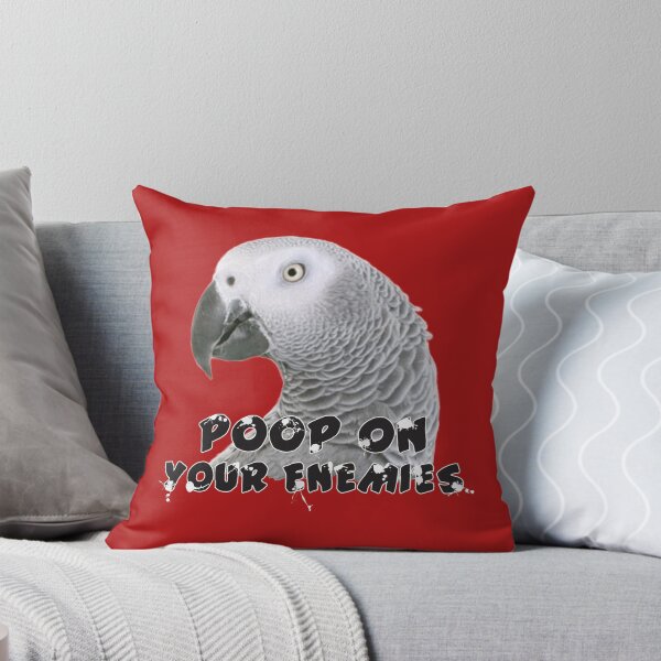 Item preview, African Grey Parrot Poop on Enemies  designed and sold by einsteinparrot.