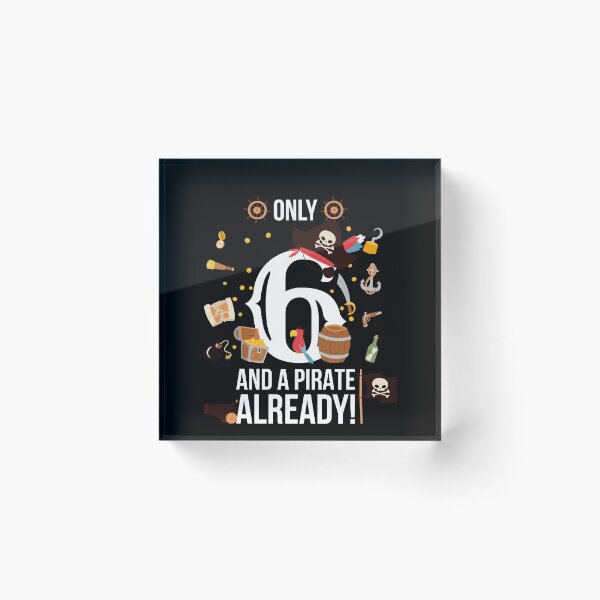 Item preview, 6th Birthday Boy "Only 6 And A Pirate Already" Gift designed and sold by festivalshirt.