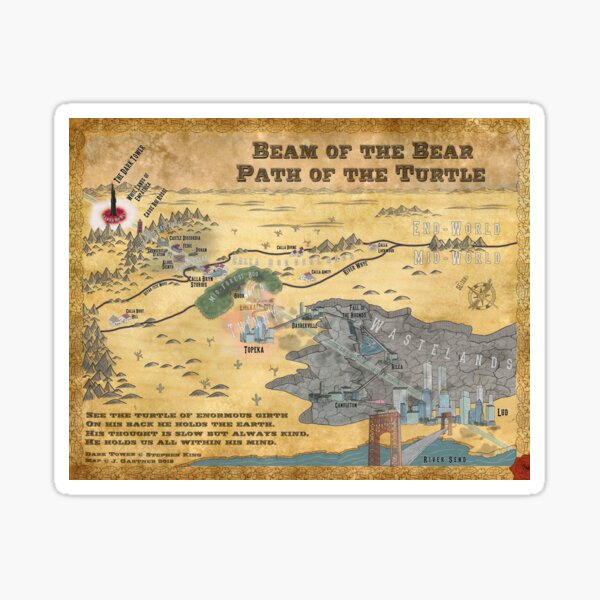Item preview, Beam of the Bear, Path of the Turtle designed and sold by AeshnidaeMaps.