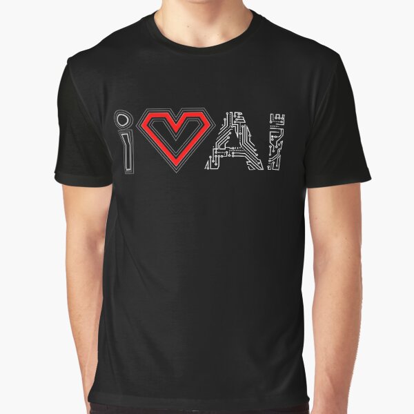 Item preview, I love AI - artificial intelligence - tech - future machine learning ML DL big data science  designed and sold by Adriancryp.