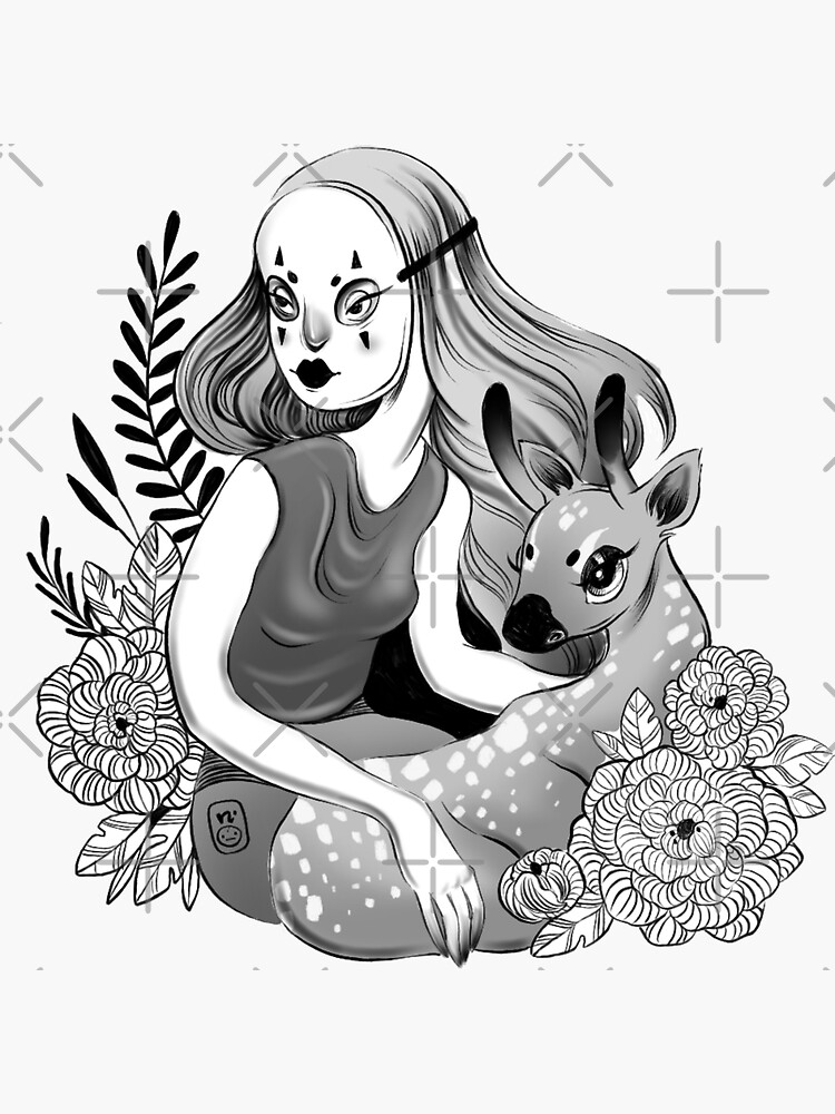 Masked Friend of a Faun by nykiway