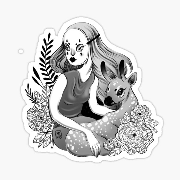 Masked Friend of a Faun Sticker