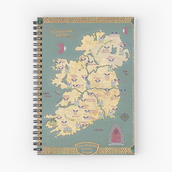 Item preview, British Isles Map Trio #2: Fairy & Folklore of Ireland designed and sold by AeshnidaeMaps.