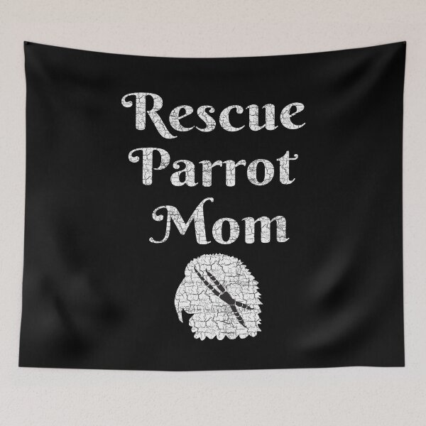 Item preview, Rescue Parrot Mom with head and footprint designed and sold by einsteinparrot.