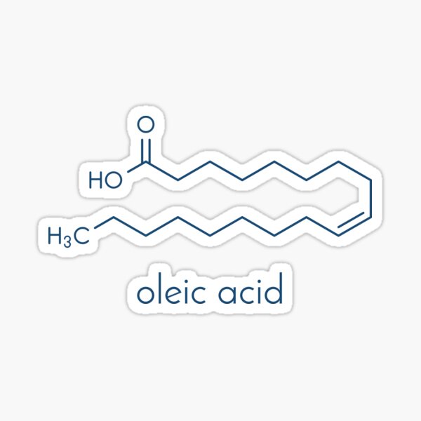 Oleic Acid Omega Cis Fatty Acid Sticker By Molekuul Redbubble