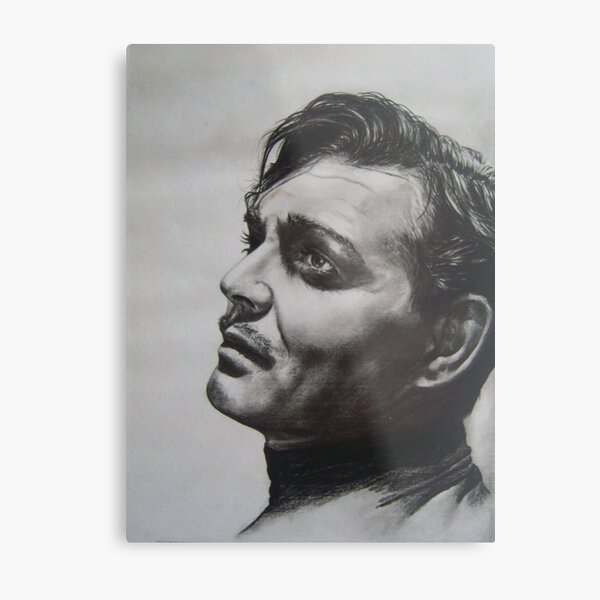 CLARK GABLE..PENCIL ON PAPER Metal Print