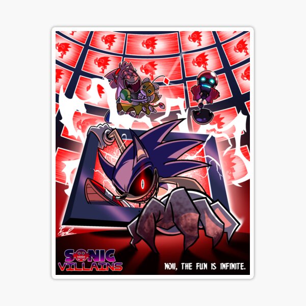 Sonic.EXE Sticker for Sale by miitoons