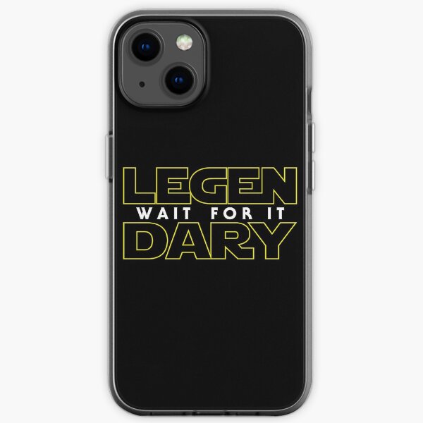 Attendez légendaire Parodie jaune Coque souple iPhone