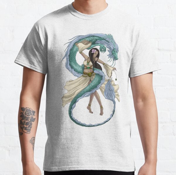 Fantasy Dragon Dancer Digital Illustration Classic T-Shirt