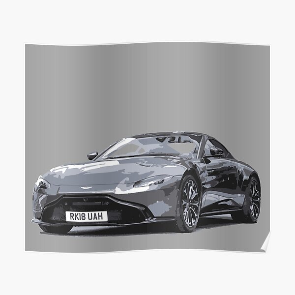 Aston Martin Vantage 2018 Poster