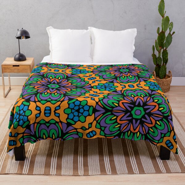 Item preview, Royal Retro Floral Garden designed and sold by Mia Harper Design.