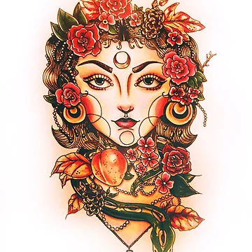 Artwork thumbnail, Neotraditional Woman by Hollydrewthat