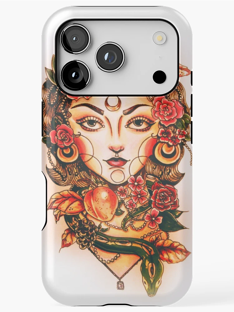 Thumbnail 1 of 4, iPhone Case, Neotraditional Woman designed and sold by Hollydrewthat.