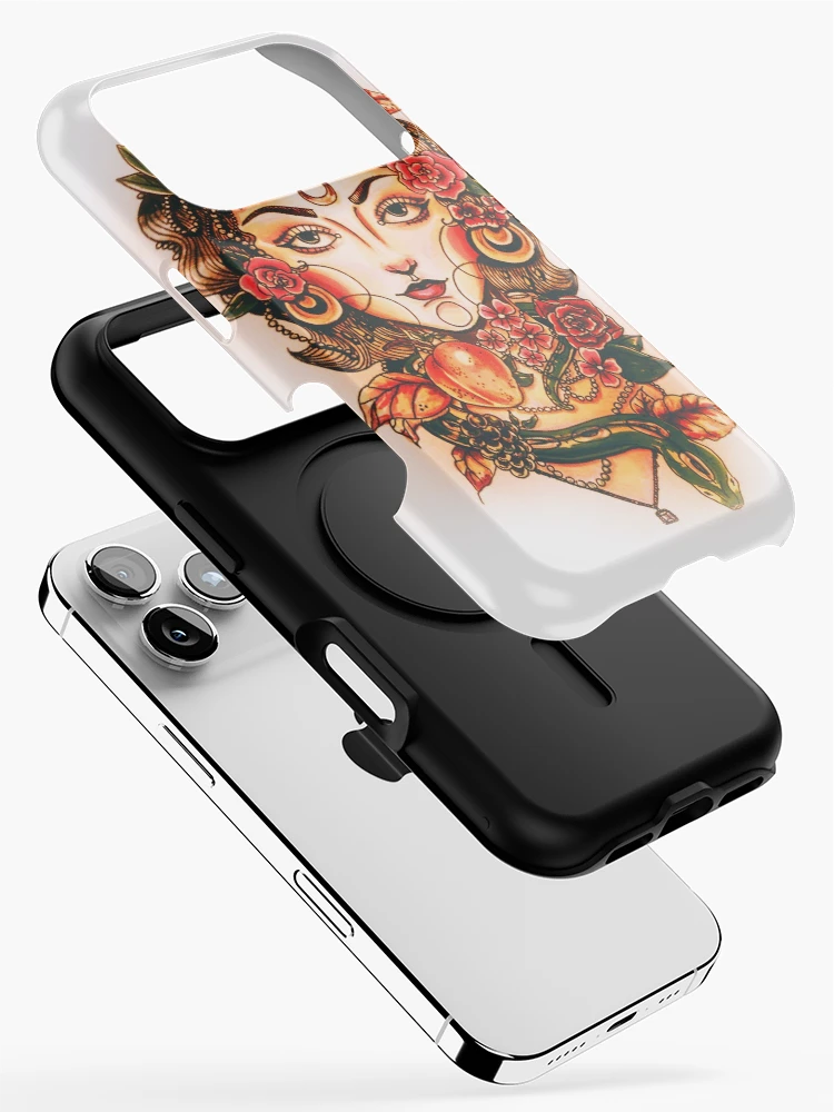 Thumbnail 2 of 4, iPhone Case, Neotraditional Woman designed and sold by Hollydrewthat.