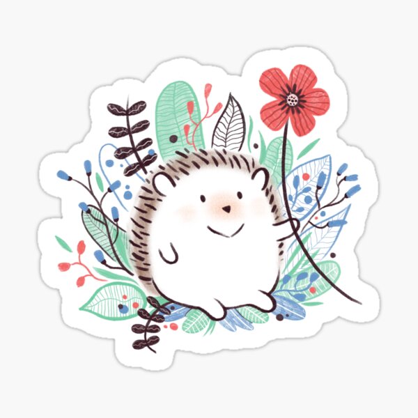The Greeting Hedgehog Sticker