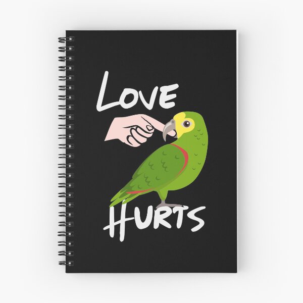 Item preview, Love Hurts Yellow Head Amazon Parrot designed and sold by einsteinparrot.