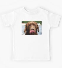 Camiseta para niños labrador retriever chocolate