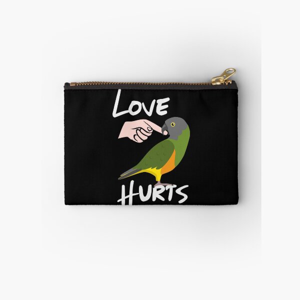 Item preview, Love Hurts Senegal Parrot Biting Finger  designed and sold by einsteinparrot.