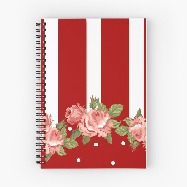 Item preview, Pink Cabbage Roses on Red and White designed and sold by phylliswalter.