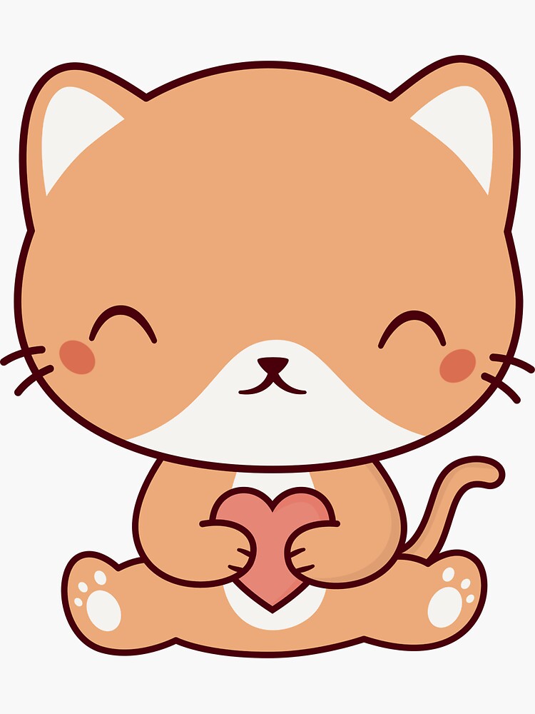 super cute cat kitten' Sticker