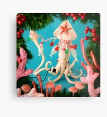 Electric Squid Metal Print