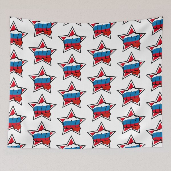 Item preview, 178 fist in the star Russia flag flag Kulak Russia РОССИЯ designed and sold by Margarita-Art.