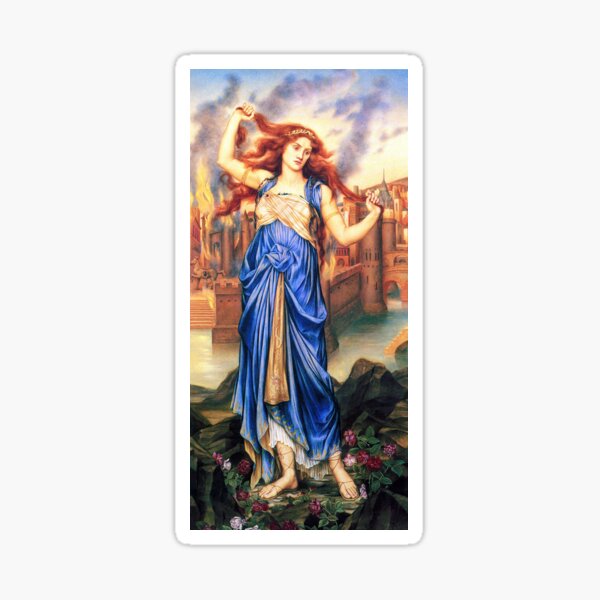 Vista previa del artículo con la obra «Cassandra - Evelyn De Morgan», diseñado y vendido por forgottenbeauty.