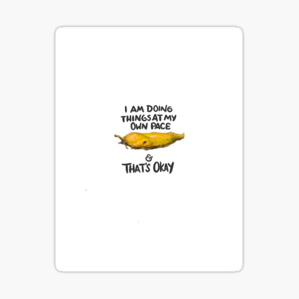 "Banana Slug Text" Sticker for Sale by Hollydrewthat Redbubble