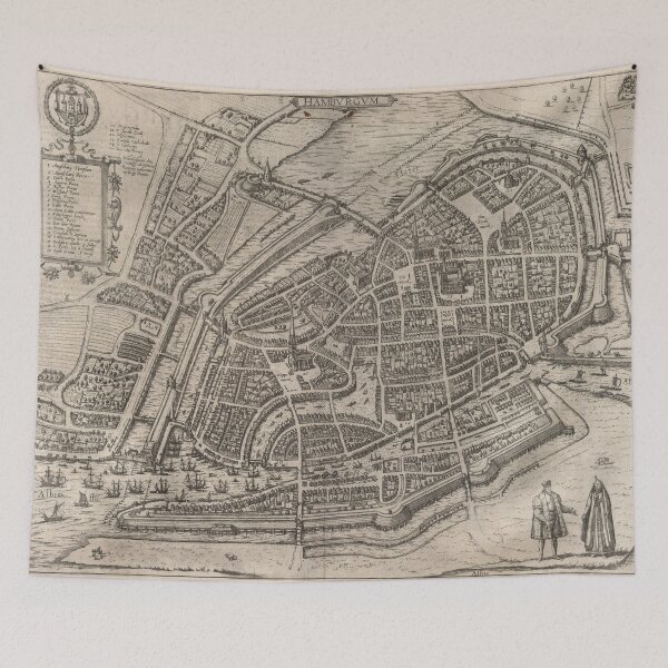 Item preview, Vintage Map of Hamburg Germany (1588) designed and sold by BravuraMedia.
