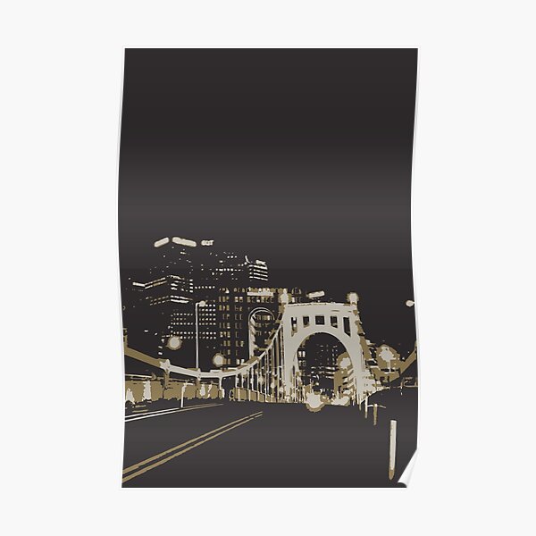 Pittsburgh bei Nacht Poster