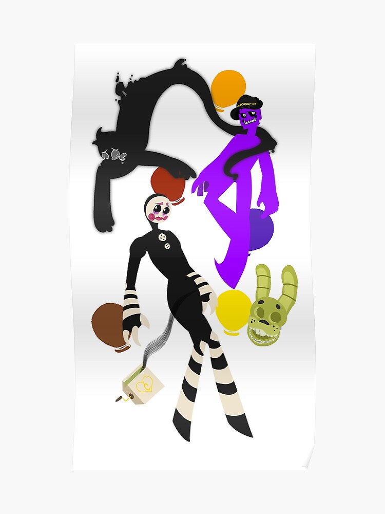 The Puppet With Purple Guy Fnaf Poster - 